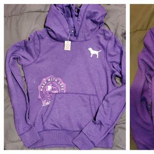 BNWT PINK! Victoria's secret sweatshirt Hoodie purple